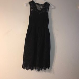 Women Sleeveless Lace Cocktail Formal Swing Dress